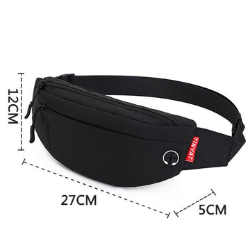 Simple Fanny Pack Shoulder Bag for Men Women Travel Bag Waterproof